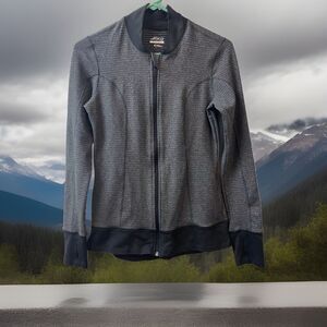 BCG  Jacket  Womens Small  Black Gray Running Jogging Sports  Tru Wick Full Zip